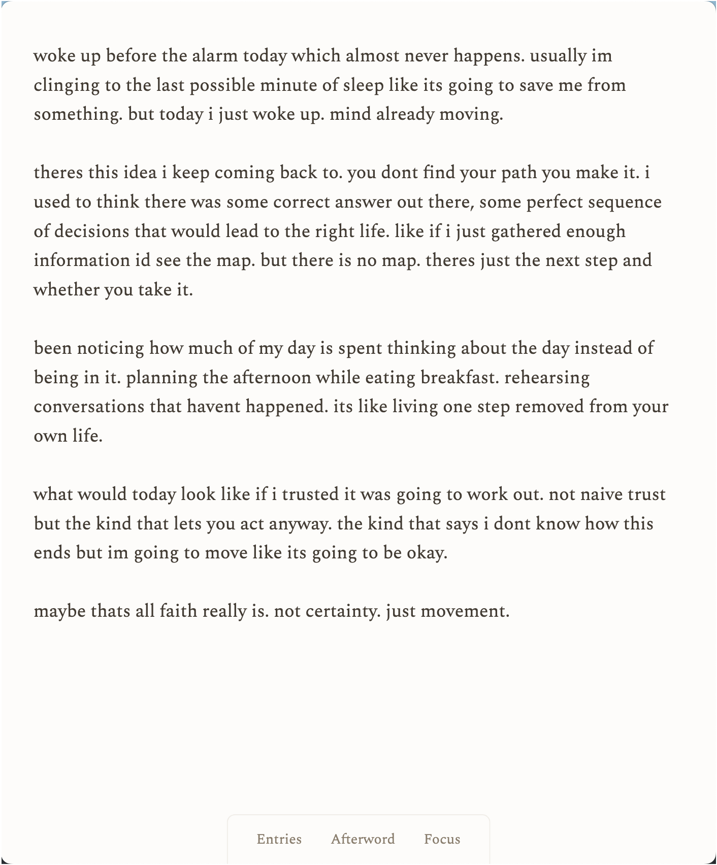 Afterword screenshot